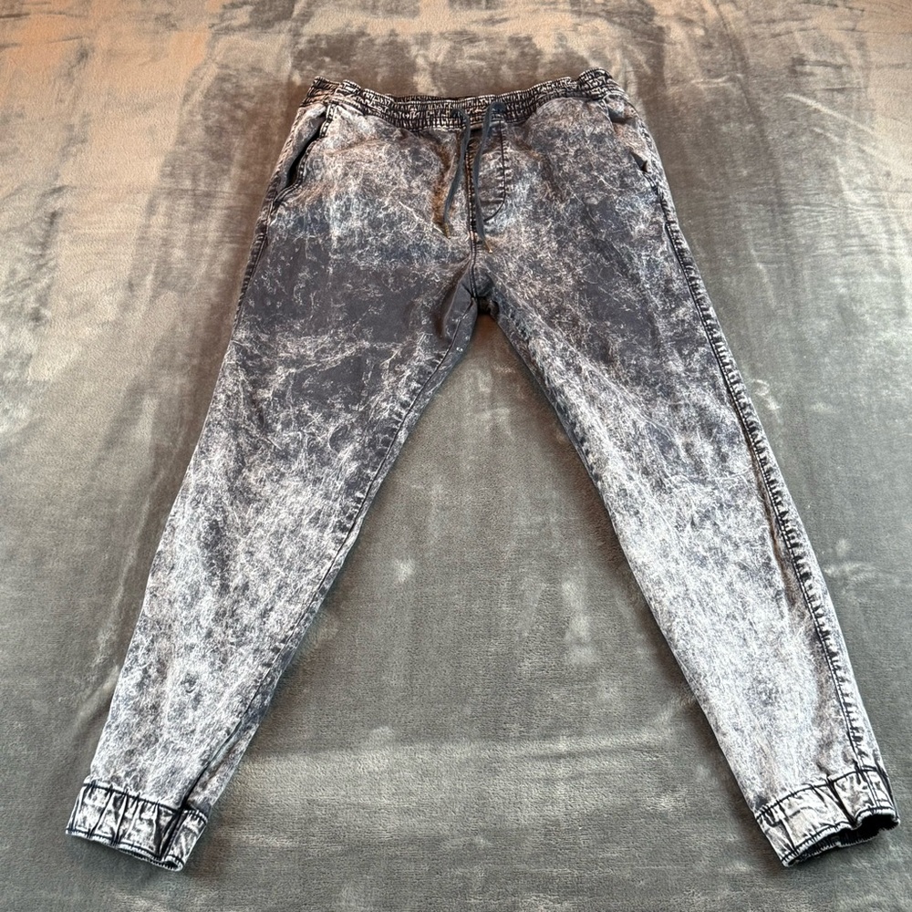 Hollister Men's Jogger Pants Skinny Jogger Advanced Stretch Size M‎ Acid Wash